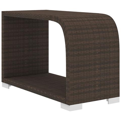 Set Divani da Giardino 8 pz con Cuscini in Polyrattan Marrone - Foto 9