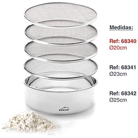 68340 - Setaccio intercambiabile, setaccio da cucina, 4 maglie intercambiabili - Foto 2