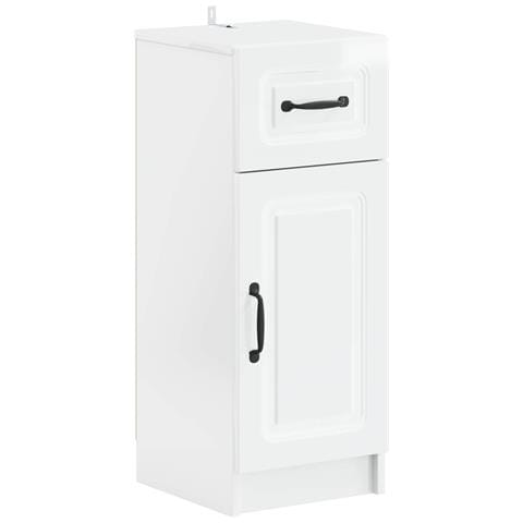 Set di Armadi da Bagno da 2 Pezzi UTRECHT Bianco Lucido - Foto 2