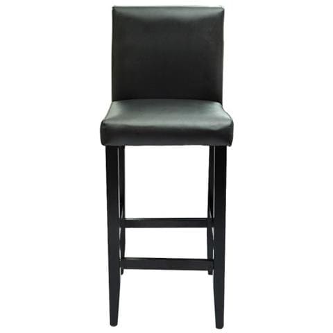 Set 2 Sgabelli Da Bar Moderni In Pelle Artificiale Nera - Foto 14