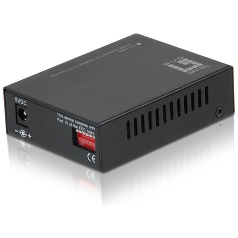 GVT-2000, 1000 Mbit / s, 1000Base-T, 100Base-TX, 10Base-T, SFP, Cablato, Nero, 5V - Foto 1