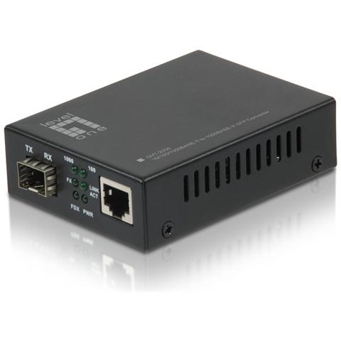 GVT-2000, 1000 Mbit / s, 1000Base-T, 100Base-TX, 10Base-T, SFP, Cablato, Nero, 5V - Foto 2
