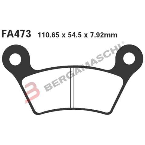 B1r R1247300 Pastiglie Can-am Spyder Sm508-09 Post. Fa473 - Foto 1