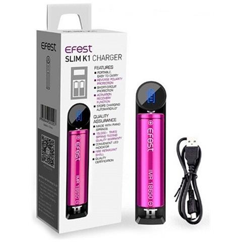Caricabatterie Efest Slim K1 Nero - Foto 1