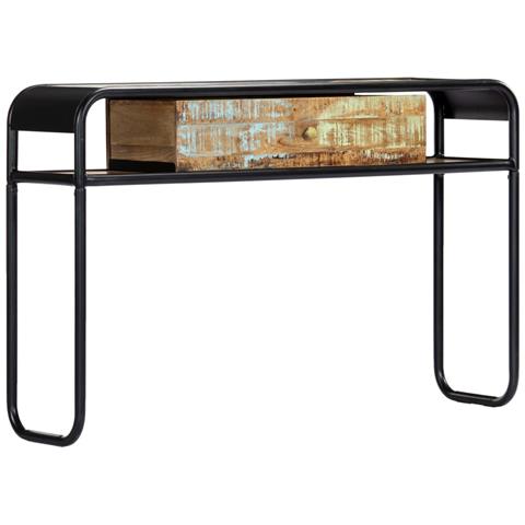 Tavolo Consolle 118x30x75 Cm In Legno Massello Di Recupero - Foto 1