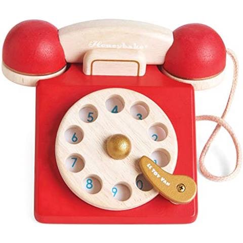 Toy Van- Giocattolo Di Ruolo Del Telefono Di Legno Dell'annatacolore Design Re Redtv323 - Foto 1