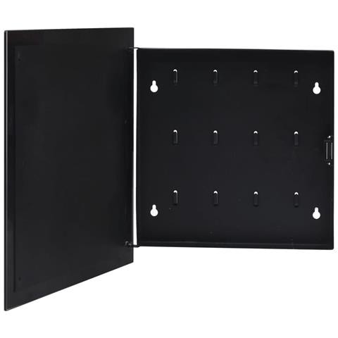 Cassetta Portachiavi con Lavagna Magnetica Nera 35x35x4 cm - Foto 1