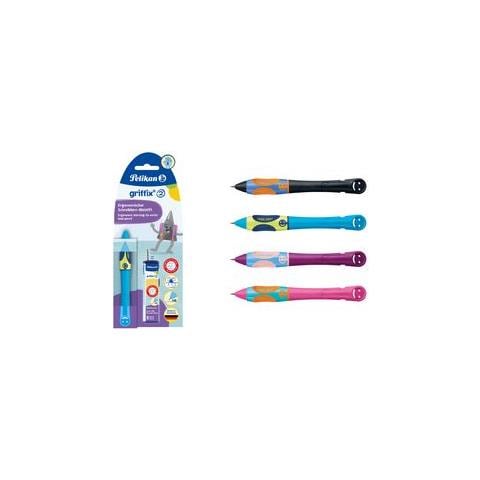 Griffix Schreiblernbleistift Neon Fresh Blue Fr Linkshnder, Ergonomische Griffzone, Klickmechanik, - 1 Stck (820554) - Foto 1