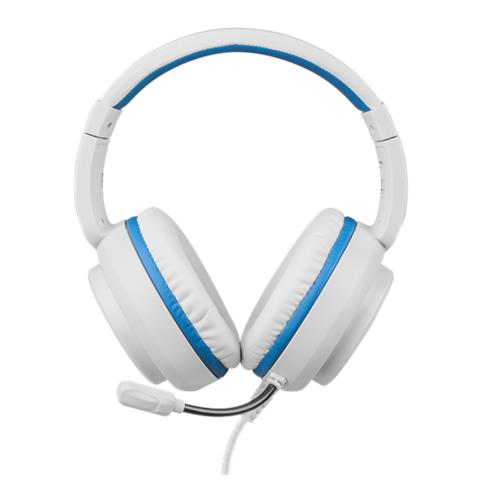 Deltaco Gam-127-w Cuffia E Auricolare Cablato Casco Giocare Blu, Bianco (Headset For Playstation 5 - Whit - Foto 2