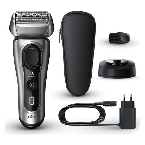 Rasoio Barba Braun Series 8 8517s Silver E Black - Foto 1