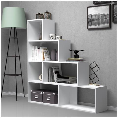 Libreria A Scala Alis 145x145 Cm. Bianca - Foto 1