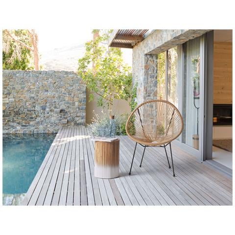 Sedia Spaghetti Rattan Beige Acapulco Ii - Foto 1