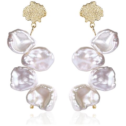 Satu Orecchini Oro /perla Bianca - Foto 1