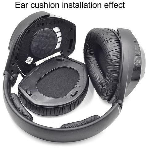 Cuscinetti Auricolari Di Ricambio In Pelle Artificiale Sennheiser Wrinkle Black - Foto 5