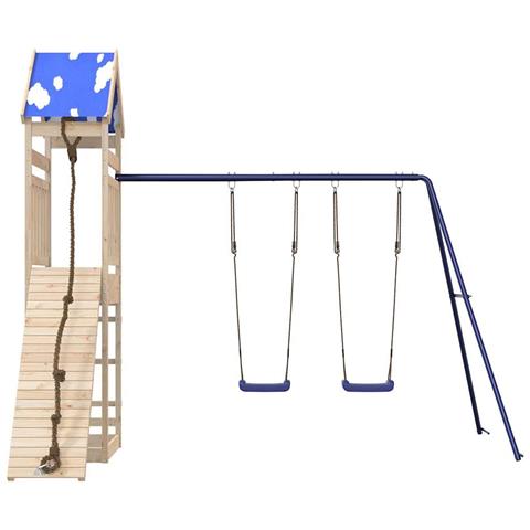 Set Da Gioco Da Esterno In Legno Massello Di Pino - Foto 3