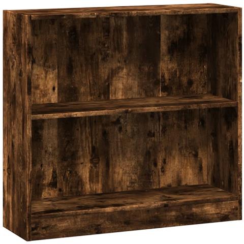 Libreria Rovere Fumo 80x24x76 Cm In Legno Multistrato - Foto 2