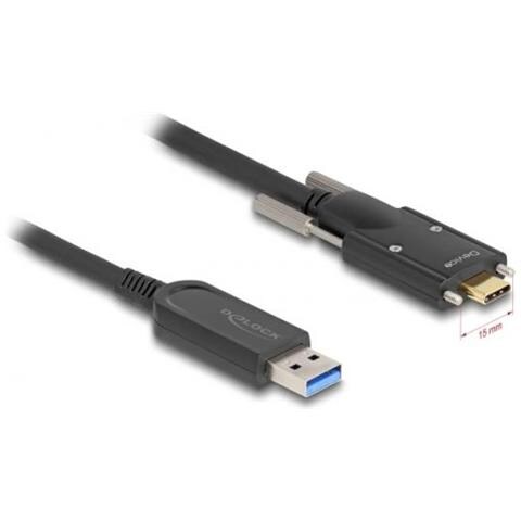 83206 Cavo Usb Usb 3.2 Gen 2 (3.1 Gen 2) 10 M Usb A Usb C Nero - Foto 1