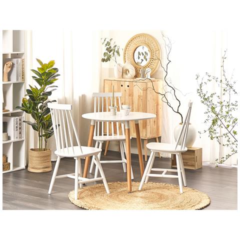 Tavolo Da Pranzo Boma Bianco 80 Cm 80 Cm - Foto 1