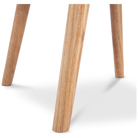 Poltrona Scandinava Moderna Gaïa Tessuto Spugna Kaki - Foto 2