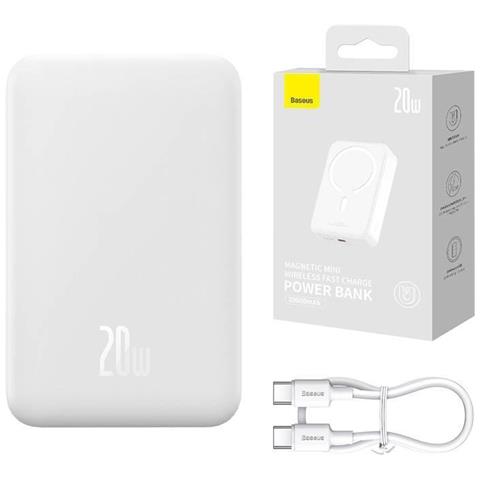 Magnetic Mini 20000 mAh Carica Wireless Bianco - Foto 1
