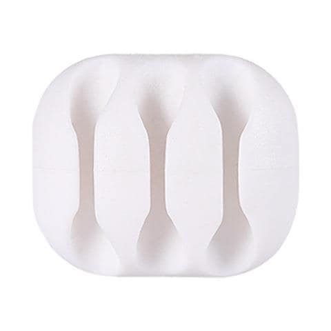 Fermacavi In Silicone, Organizzatore Per Cavi Da 9 Pezzi White - Foto 4