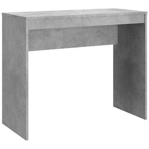 Lusso Casadino -  Scrivania Grigio Cemento 90x40x72 Cm In Legno Multistrato - Foto 1