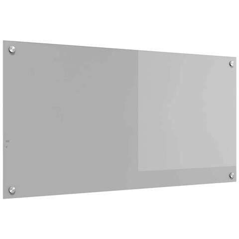 Schienale Cucina Grigio Chiaro 100x50x0,6 cm in Vetro Temperato - Foto 1