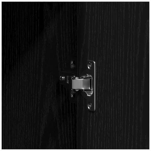 guardaroba rovere nero 55x25x189 cm legno ingegnerizzato - Foto 9