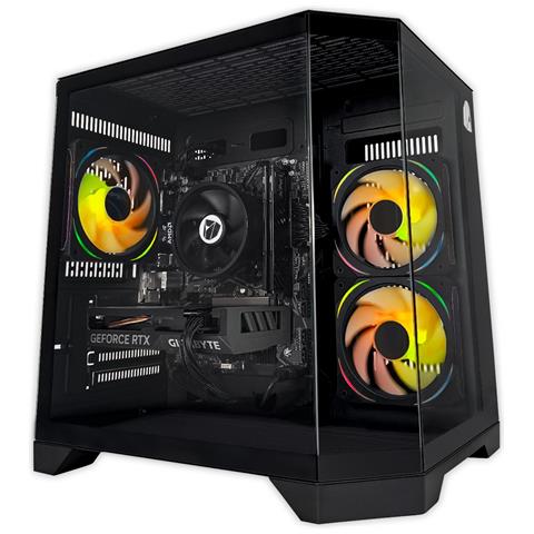 Pc Gaming Nitropc Pack Silver Plus Nero - R5 5500, Rx 6600 8 Gb, 16 Gb Ddr4, 1 Tb M2, Win11, Monitor 24"" Fhd 120hz Ips E Accessori Gaming Completi - Pronto Per Giocare - Foto 2