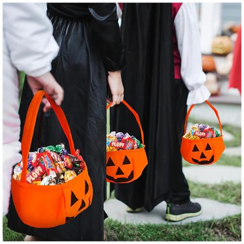 Set Di 6 Sacchetti Di Caramelle Di Halloween Con Motivo A Zucca - Foto 2