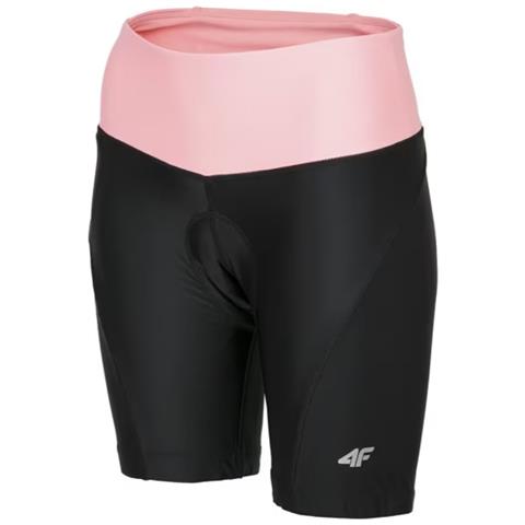 Pantaloncini Da Ciclista Da Donna Rsd001 Nero Rosa Xs 4f Con Fondello - Foto 1