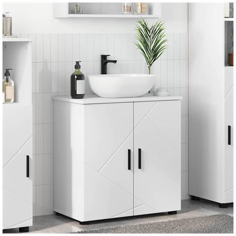 Mobile da Bagno Bianco 61 x 35 x 64 cm Legno multistrato - Foto 2