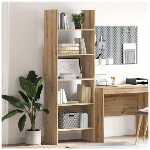 Armadio per Libri rovere artigianale 60 x 35 x 180 cm - Foto 2