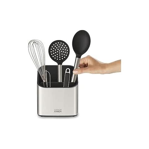 Portautensili Da Cucina Surface Modello A Gradini Organizzatore Per Utensili Da Cucina In Acciaio Inox Design Inclinato Colore Acciaio - Foto 1