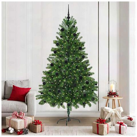 Albero di Natale con 300 LED con supporto Verde 210 cm PE - Foto 2