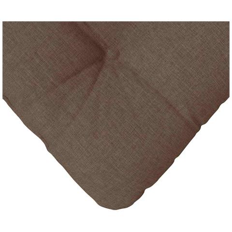 Cuscini per Seduta 4 pcs Marrone 40 x 40 x 12 cm Tessuto - Foto 9
