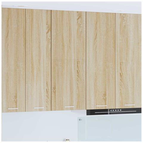 Armadio pensile con porta Riga Rovere Sonoma 40 x 31 x 100 cm - Foto 2
