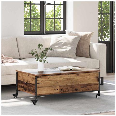 Tavolino da salotto Legno vecchio 91 x 55 x 32 cm - Foto 2