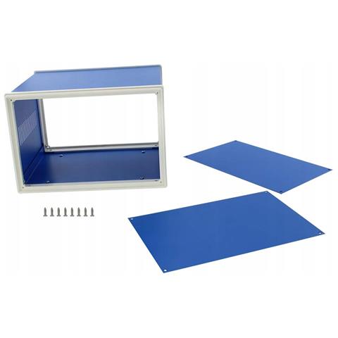 Custodia In Metallo Blu Per Strumenti 110x180x130mm - Alta Qualità, Resistente Alla Corrosione | Progetti Elettronici, Scatole Di Distribuzione - Foto 2