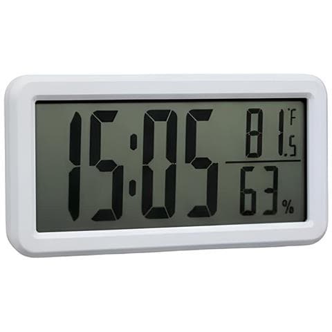 Sveglia Digitale Moderna Con Termometro E Igrometro 3v Design Minimalista - Foto 1