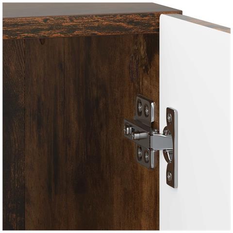 Armadio da Notte 2 pcs Rovere Fumo 43 x 34,5 x 50 cm - Foto 9
