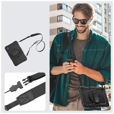 Custodia Per Tablet Samsung Galaxy Tab A9+ 11.0 X210/x215/x216, Nera. - Foto 6