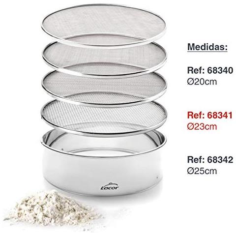 68341 - Setaccio intercambiabile, setaccio da cucina, 4 maglie intercambiabili - Foto 3