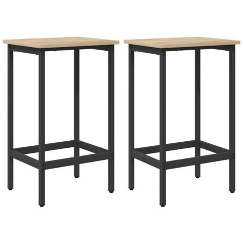 Sgabello da bar 2 pz Rovere Sonoma 40 x 32 x 64 cm - Foto 1