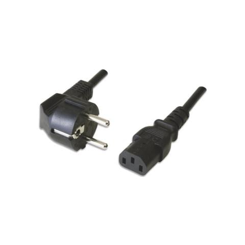 Cavo Alimentazione Con Spina Tedesca 10/16 Ampere 90 Gradi 250 V - Presa Iec Vde Mt. 5 - Foto 1