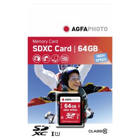 10428 AgfaPhoto Flash Scheda di memoria 64gb Class 10 ~ D ~ 