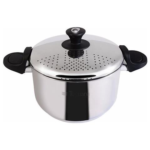 Pasta Pot Con Coperchio Forato Cm 22 Acciaio Inox 18/10 - V5758y3insl - Foto 1