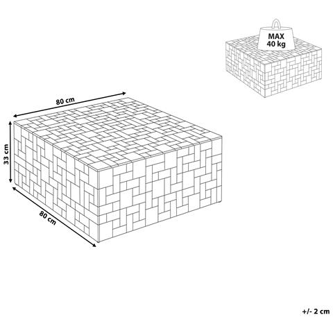 Tavolino Da Caffè Basso In Legno Marrone Gambo - Foto 21