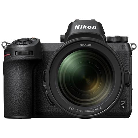 Kit Fotocamera Digitale Mirrorless Z7 Sensore CMOS 45,7 Mpx 4K Ultra HD + Adattatore FTZ + Obiettivo Nikkor Z 24-70 mm F / 4 S - Foto 1