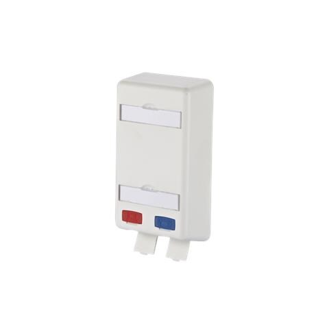 1309150102-E presa energia 2 x RJ-45 Blu, Grigio, Rosso - Foto 1